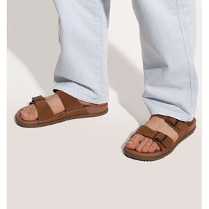 UGG Men's Wainscott Buckle Slide Sandals in Chestnut SZ 12